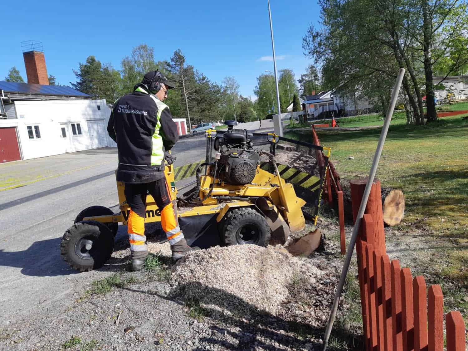 Peder Gustavsson Stubbfräsning borttagning stubbe